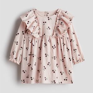 Cotton Cherry Print Dress